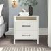 Wade Logan® Allysyn 22.7" 2 Drawer Nightstand Wood in White | 22.7 H x 20.9 W x 15.7 D in | Wayfair 0D9A53C1BA4340E58A5933DF20A01E8E