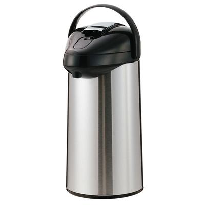 Service Ideas GLAL300 3 Liter Lever Action Airpot, Glass Liner, Silver