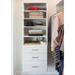 Dotted Line™ Cindy 25.13" W Closet System Reach-In Sets Manufactured Wood in White | 72 H x 25.13 W x 14 D in | Wayfair