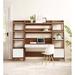 Bixby 3-Piece Wood Office Desk & Bookshelf by Modway Wood in White | 71 H x 90 W x 18.5 D in | Wayfair EEI-6114-WAL-WHI