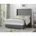 Rosdorf Park Harley-Rose Platform Bed Upholstered/Microfiber/Microsuede in Gray | 70.75 H x 78.5 W x 78.5 D in | Wayfair