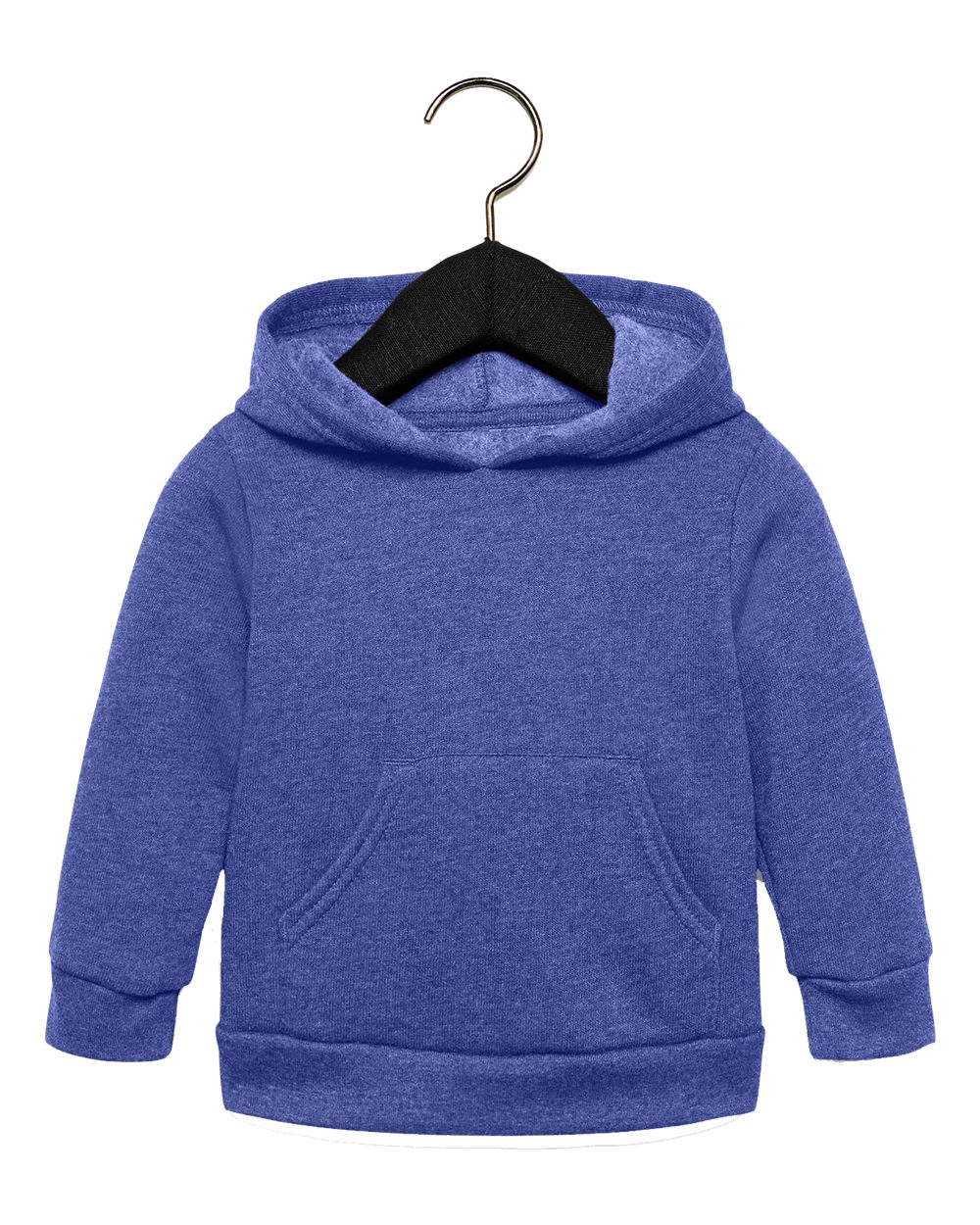 Bella + Canvas 3719T Toddler Sponge Fleece Pullover in Heather True Royal Blue size 4T | Cotton/Polyester Blend B3719T