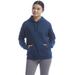 Champion S760 Women's PowerBlend Relaxed Hooded Sweatshirt in Late Night Blue size Small | Cotton/Polyester Blend