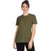 Next Level 6600 Women's CVC Relaxed T-Shirt in Military Green size XL | 60/40 cotton/polyester