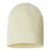 CAP AMERICA SKN28 USA-Made Sustainable Beanie Hat in Ivory | Acrylic/Polyester Blend