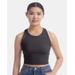 Champion CHP110 Women's Fitted Cropped Tank Top in Black size Small