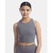 Champion CHP110 Women's Fitted Cropped Tank Top in Ebony Heather size Large