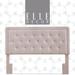 Elle Decor Amery Tufted Upholstered Headboard, Queen Mauve