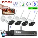 3MP Wireless Security Camera System with Audio ZOSI 2K Wireless Security Camera System 1TB 3MP Spotlight WiFi Security Camera Outdoor Color Night Vision 24/7 Recording Home Business Security