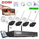 3MP Wireless Security Camera System with Audio ZOSI 2K Wireless Security Camera System 1TB 3MP Spotlight WiFi Security Camera Outdoor Color Night Vision 24/7 Recording Home Business Security