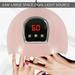 ODOMY 54W Professional UV Gel Nail Lamp with LED Light Nail Polish Quick Dryer+100 Pcs Artifical Nails