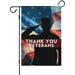 Thank You Veterans Garden Flag Happy Veterans Day Flags Watercolor American Flag Yard Porch Home Outdoor Decor Vertical Double Sided 12.5x18 Inch