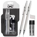 Mr. Pen- Mechanical Pencils 0.9 Pack of 2 Metal Mechanical Pencil with Lead and Eraser Drafting Pencil Drawing Pencil Mechanical Pencil 0.9 Mechanical Pencils Artist Mechanical Pencils 0.9mm