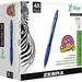 Zebra Pen Z-Grip Retractable Ballpoint Pens - Medium Pen Point - 1 mm Pen Point Size - Retractable - Blue - Clear Plastic Barrel - 48 / Pack | Bundle of 10 Packs