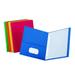 Twin Pocket Folders Assorted Colors Box of 25 | Bundle of 10 Boxes