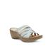 Women's Poppy Wedge Sandal by Eastland in Light Blue (Size 11 M)