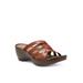 Women's Poppy Wedge Sandal by Eastland in Tan (Size 9 M)