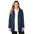 Plus Size Women's Liz&Me® Ponte Knit Blazer by Liz&Me in Navy (Size 3X)