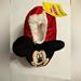 Disney Shoes | Mickey Fuzzy Babba Slipper Socks Nwt Disney | Color: Black/Red | Size: 2t-3t