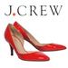 J. Crew Shoes | J.Crew Burnt Orange Italian Patent Pointed Toe D’orsay Heels | Color: Orange | Size: 6.5