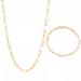 Giani Bernini Jewelry | Giani Bernini 2-Pc. Set Paperclip Link Chain Necklace & Matching Bracelet | Color: Gold | Size: Os