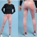 Anthropologie Pants & Jumpsuits | Anthropologie Pilcro &The Letterpress Pink Plush Velvet High Rise Skinny Jean-28 | Color: Pink | Size: 28