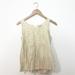 Anthropologie Tops | Anthropology Vanessa & Virginia Gold Pleated Top Size 4 | Color: Cream/Gold | Size: 4