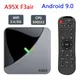 Boîtier Smart TV A95X F3 Air Amlogic S905bery 4 Go/32 Go/64 Go décodeur connecté Android 9 avec