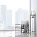 Orren Ellis 61"H Nadia Glass Bowl Modern Floor Lamp Glass/Metal in White/Black/Brown | 60.75 H x 13.5 W x 13.5 D in | Wayfair