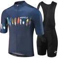 Morvelo Imaging Team Jersey Set pour homme short de vélo 19D vêtements de vélo à séchage rapide