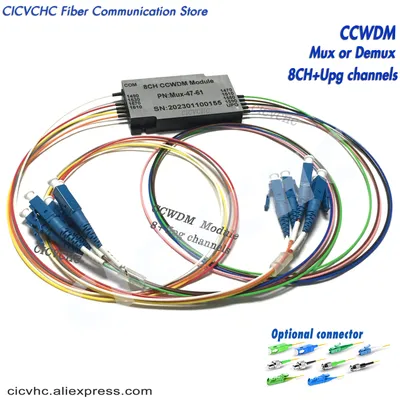 CCWDM Tech-Canal Uaf avec espace libre Compact CWDM Mux Demux LC David SC E2000 8 +