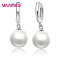 Boucles d'oreilles pendantes en argent regardé 925 pour femmes et filles bijoux fantaisie vente en