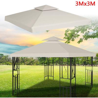 Tolletour - Ersatzdach Pavillon-Ersatzdach Dachplane Pavillondach Ersatz-Plane 3x3M Beige Image