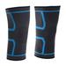 Uxcell Knee Compression Sleeve 2 Pack Nylon Knee Braces Leg Sleeve Compression Knee Padding - Blue Medium