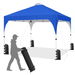 Yaheetech 10x10 FT Pop Up Canopy Tent with Roller Bag Blue