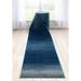 Well Woven Custom Size Runner - Choose Your Length - Yaro Blue Abstract 27 Inches Wide x 55 Feet Long Runner (27 in. x 55 ft. Runner) Rug