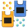 Frcolor Game Dodgeball Ball Set Dart Sticky Balls Vest Throwing Vests Outdoor Kids Board Toss Catch Summer Games Boards