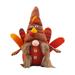 Thanksgiving Turkey Faceless Doll Ornaments Home Decoration Props With Lights multicolor