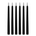 Black Cone Flameless Candles - 11 Inches (About 27.9 Cm) 6 Battery Powered LED Flash with Wick Timing Setting