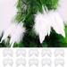 Gaiseeis Naponior Pack of 10 Angel Feather Angel Pendant Decoration DIY Craft Kids Multicolor