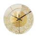 Wall Clock Round Acrylic Clock Retro Style Wall Clock Quartz Wall Clock for Home Decor Living Room Bedroom Office School Clock Art Moder