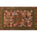 Ahgly Company Machine Washable Indoor Rectangle Contemporary Saffron Red Area Rugs 8 x 12