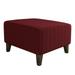 Innerwin Square Stretch Ottoman Slipcover Jacquard Ottoman Covers Stretch Footstool Slip Cover Claret Block Lift Flower Pedal L Code