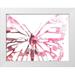 Vess June Erica 24x19 White Modern Wood Framed Museum Art Print Titled - Butterfly Imprint II