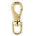 National Hardware N890-005 3/4 x 4-7/16 Brass Plated Boat Snap with Swivel Eye