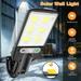 DFITO 600W Watts LED Solar Flood Light Security Motion Sensor Outdoor Wall Street Lamp