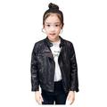 Girl Leather Baby Autumn Outerwear Winter Cool Coat Boy Clothes Kids Jacket Girls Coat&jacket Fall Winter Coat Outwear For 12-18 Months
