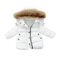 Child Coats Color Winter Jacket Hoodie Clothes Solid Warm Zipper Kids Keep Boys Coat&jacket For 6-12 Months