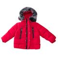 Toddler Kids Baby Girls Boys Winter Coats Thicken Collar Hoodie Down Jacket Windproof Snowsuit Clothes Outerwear For 2-3 Years