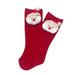 Socks For Kids Children Christmas Stockings Cartoon Doll Stockings Non Slip Floor Stockings Solid Color Medium Tube Stockings